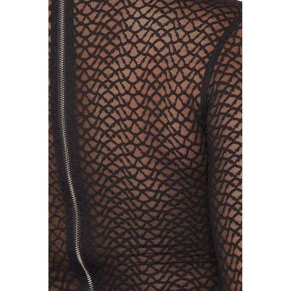 Sexy Mesh Mock Neck Top - Picture 4 of 8